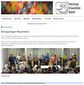 Webauftritt Mechaje Ensemble